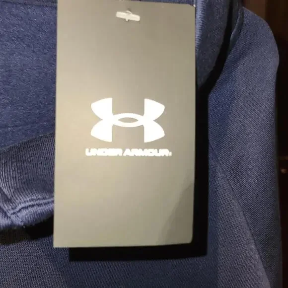 NWT Mens Under Armour Rival Fleece 1/4 Zip Pullover Front Pocket Sz 3XL NAVY - Picture 7 of 14